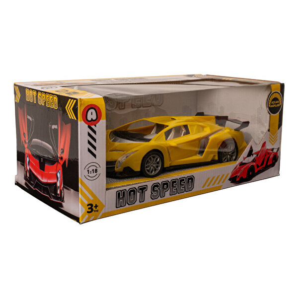 1:18 Full Fonksiyon Uzaktan Kumandalı Araba Sarı