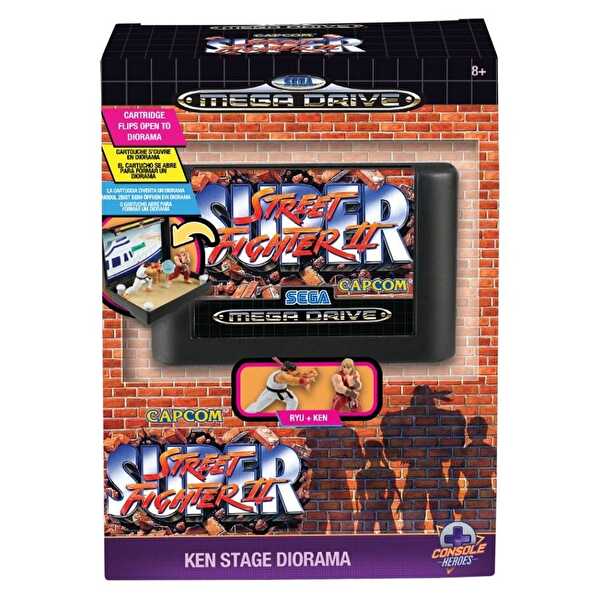 Console Heroes Super Street Fighter II Ken Stage Koleksiyon Dioraması