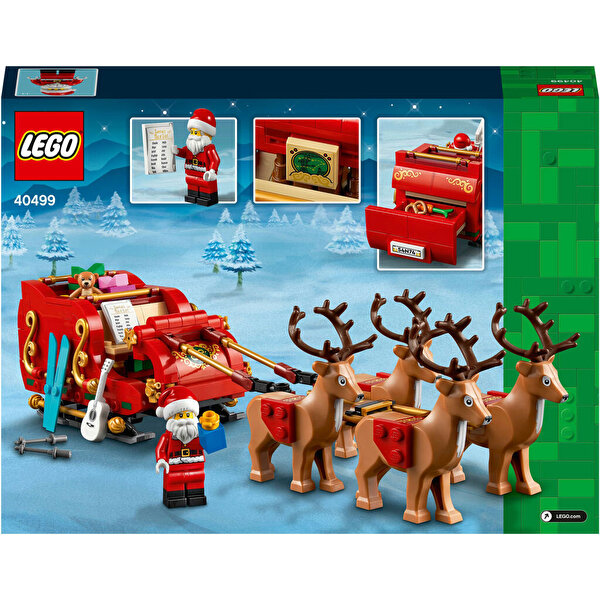 LEGO Yılbaşı Özel 3’lü Özel Set Paketi (Çam Ağacı + Noel Baba’nın Kızağı + Kalp Süsleme Seti)