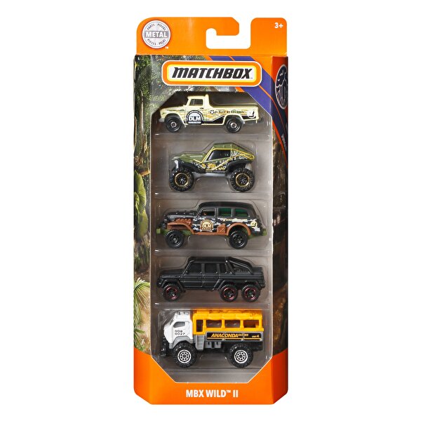 Matchbox Beşli Araba Seti Wild GKJ10