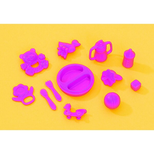 Evi Love Pembe Pusetli Bebek Seti