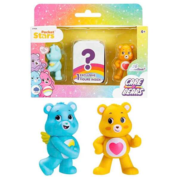 Care Bears 3’lü Mini Figür Seti Wish Bear ve Tenderheart Bear
