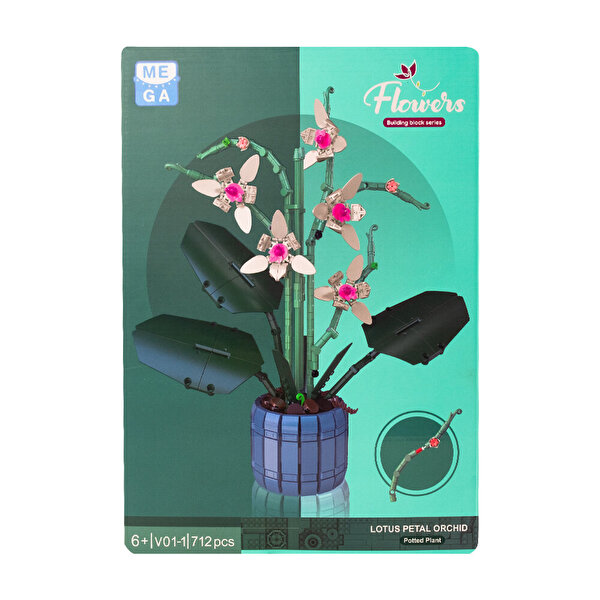 Mega Blok Çiçek Lotus 712 Parça