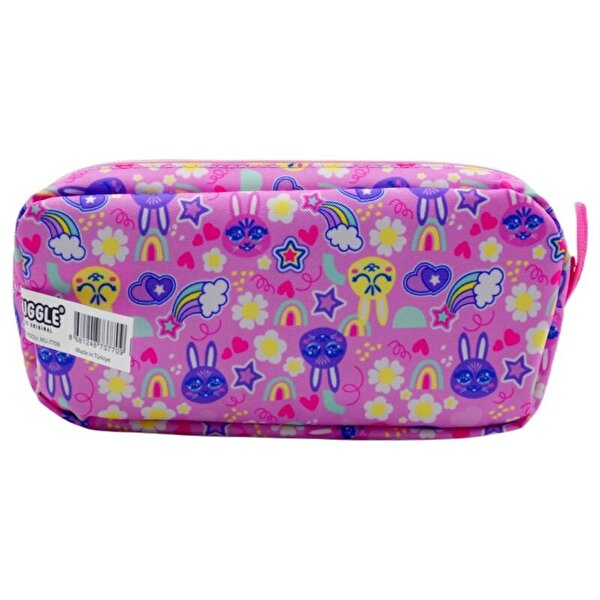 Muggle Bunny Pembe 2 Gözlü Kalemlik Çantası 7709