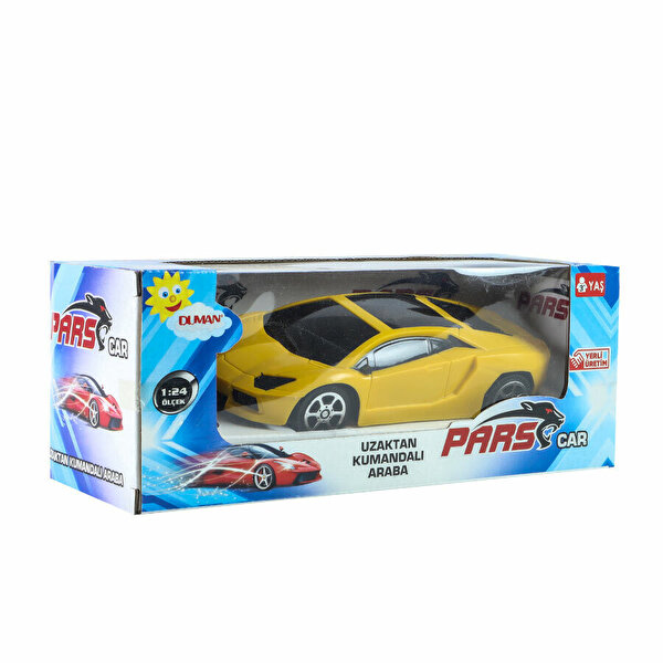 1:24 Ölçekli Uzaktan Kumandalı 2 Fonksiyonlu Sarı Pars Lamborgini