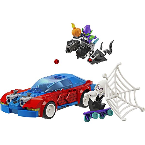LEGO Marvel Örümcek Adam Yarış Arabası ve Venom Green Goblin 76279