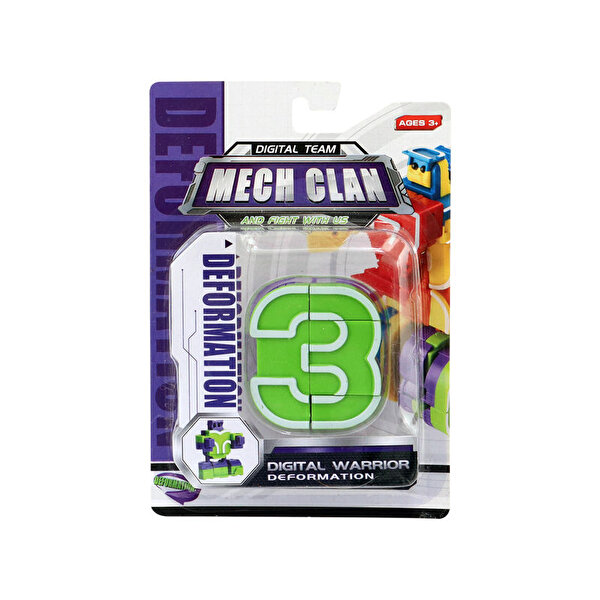 Dönüşen Neon Rakamlar 3 Numara