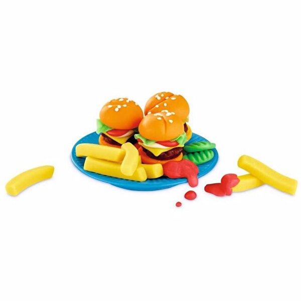 Play Doh Mutfak Atölyesi Hamburger ve Patates Kızartması Seti E5472