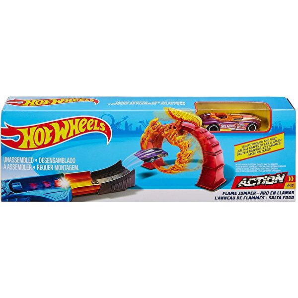 Hot Wheels Akrobasi Atlayışı Yarış Seti Ateş Çemberi FTH81