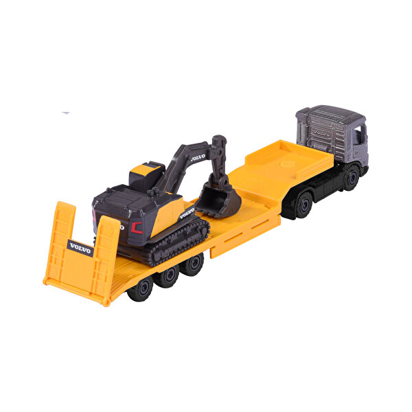 Majorette Transporter Serisi Volvo Truck + Excavator