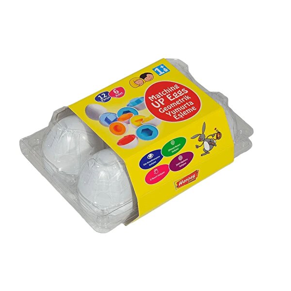 6'lı Geometrik Yumurta Eşleme Bul-tak Oyunu