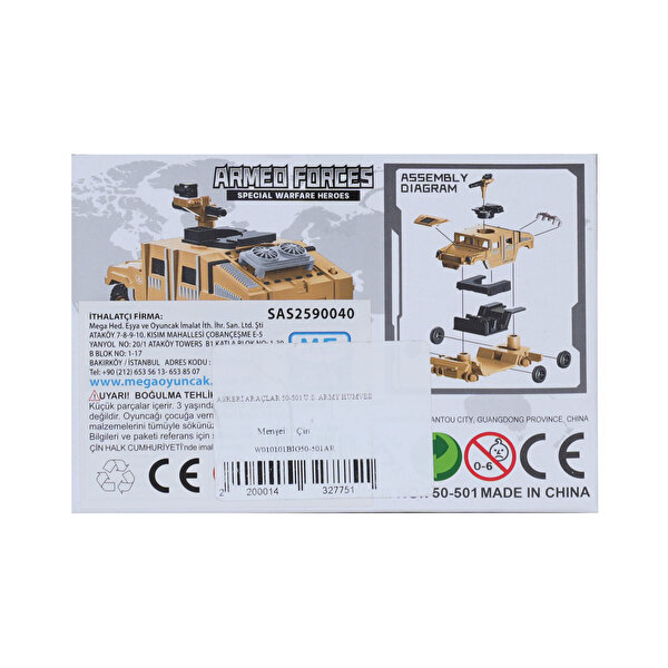 Askeri Araç Maket Seti Army Humvee
