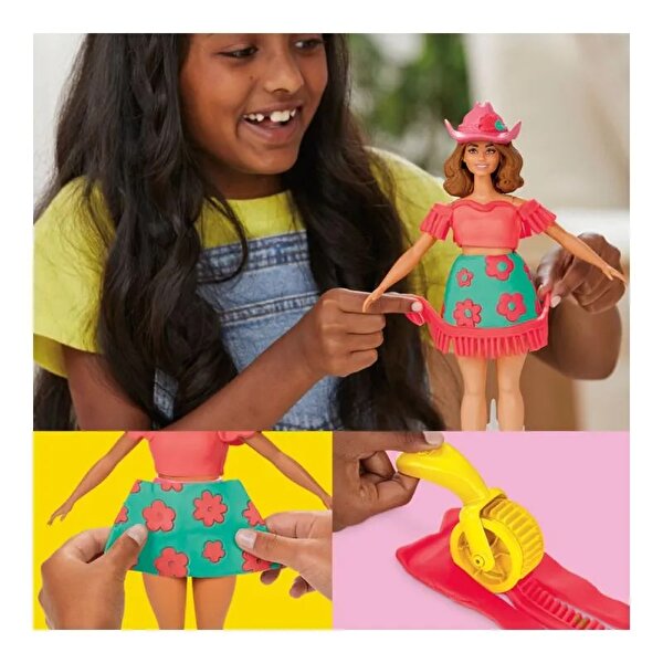 Play Doh Barbie Çiçekli ve Püsküllü Seti G1360