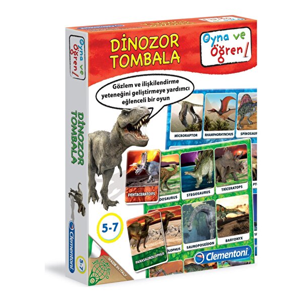 Oyna ve Öğren Dinozor Tombala