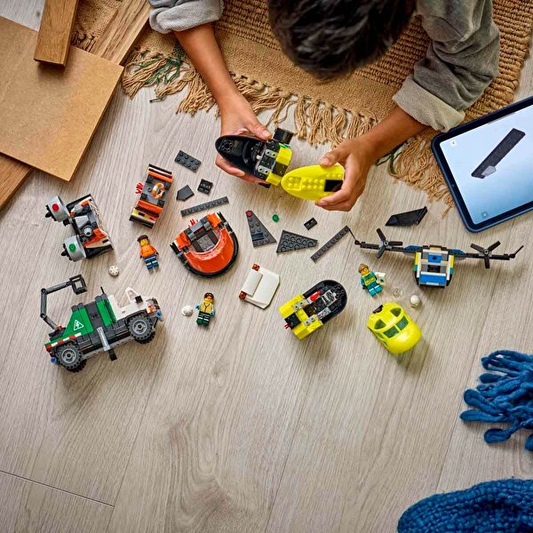 LEGO City Uçak Servis Kamyonu ve Hoverkraft Karışımı 60505