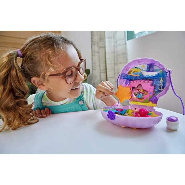 Polly Pocket Çanta Olabilen Micro Oyun Setleri Seashell Purse GNH11