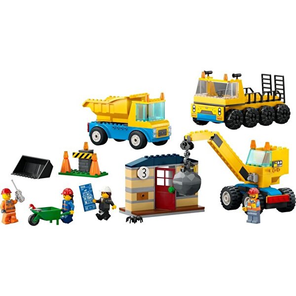 LEGO City İnşaat Kamyonları ve Yıkım Gülleli Vinç 60391