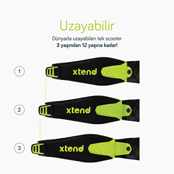 SmarTrike Xtend Büyüyebilen Ride On Scooter Lime