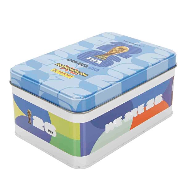 FIFA World Cup 2026 Adrenalyn XL Trading Card Metal Kutu Mavi