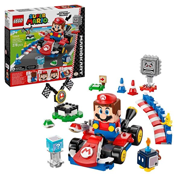 LEGO Super Mario Mario Kart – İnteraktif LEGO Mario ve Standard Kart 72043