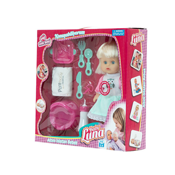 Baby Luna Altını Islatan Yemek Setli̇ Bebek Baykuşlu Elbi̇se