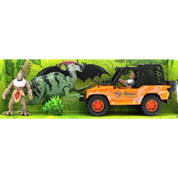 Dinozor Avcısı Jeepli Oyun Seti  D124-58