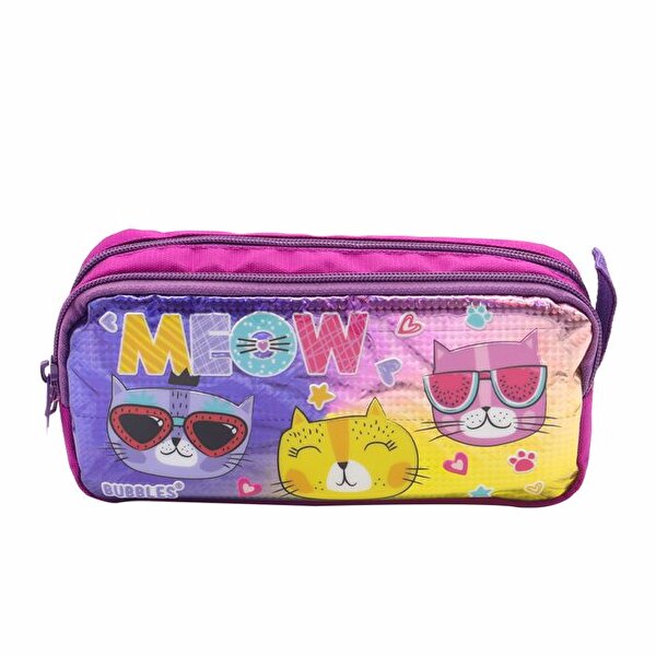 Bubbles Meow Hologramlı Kalem Çantası