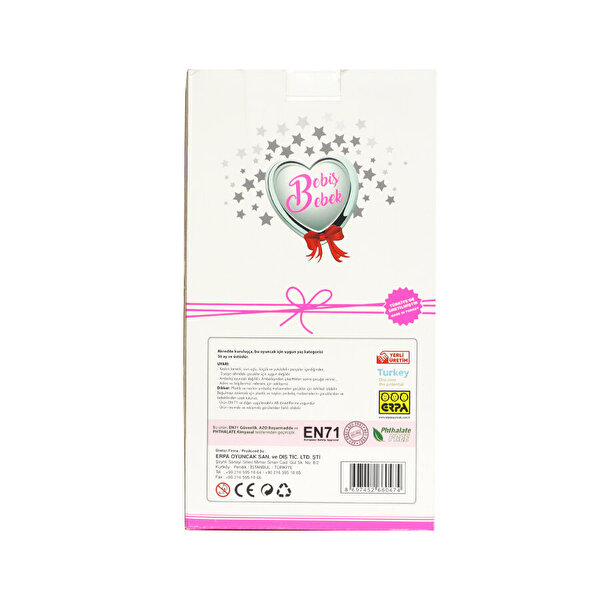 Bebiş Et Bebek Tekli Kutu Mor Tişörtlü Pembe Pantalonlu