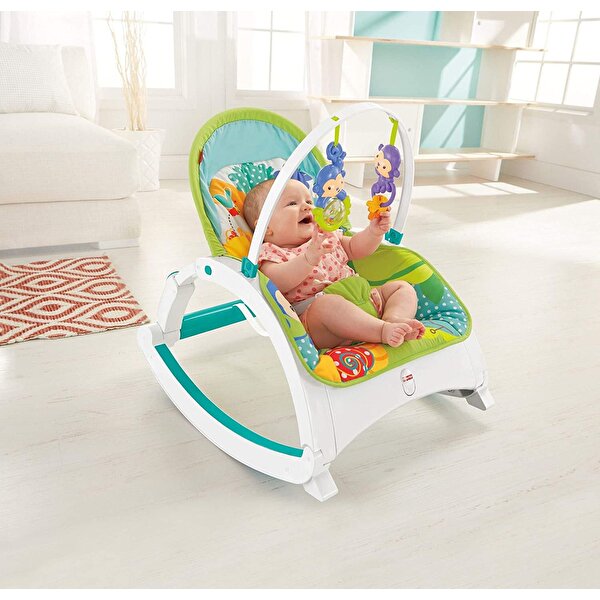 Fisher Price Yağmur Ormanı Portatif Anakucağı ve Sallanan Sandalye CMR10
