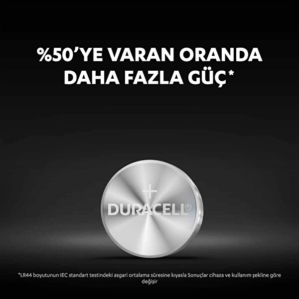 Duracell Özel Alkalin 4’lü 1,5V Düğme Pil LR44