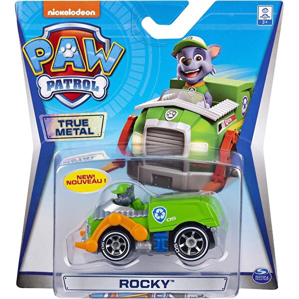 Paw Patrol Die cast Araçlar (Mighty Pups) Geri̇ Dönüşüm Rocky