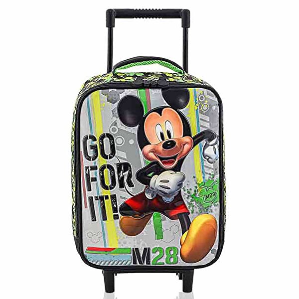 Mickey Çekçekli Anaokulu Çantası Box Go For It