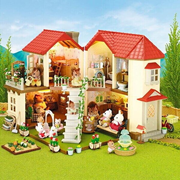 Sylvanian Families Kırmızı Çatılı Işıklı Şehir Evi 5302