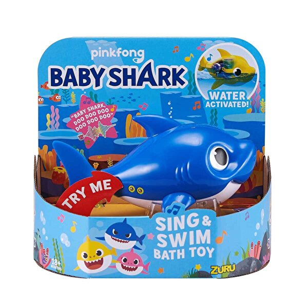 Baby Shark Sesli ve Yüzen Baba Shark Figür