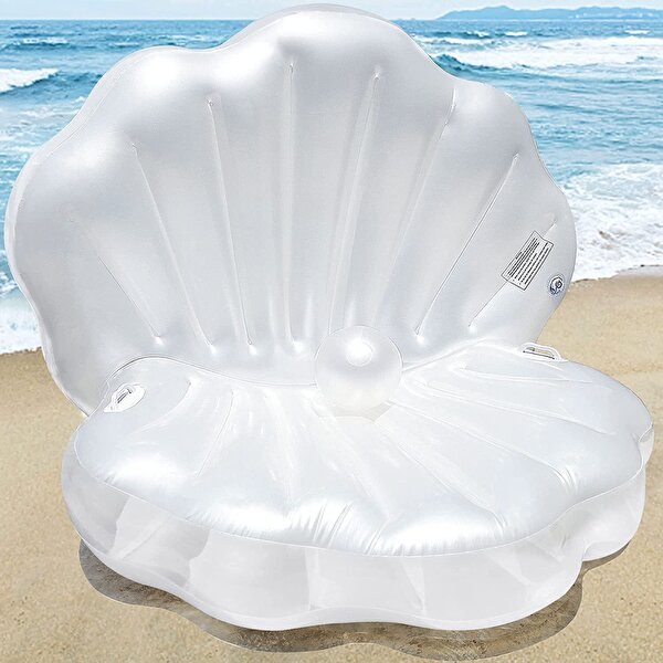 Dev Beyaz İncili Havuz Yatak