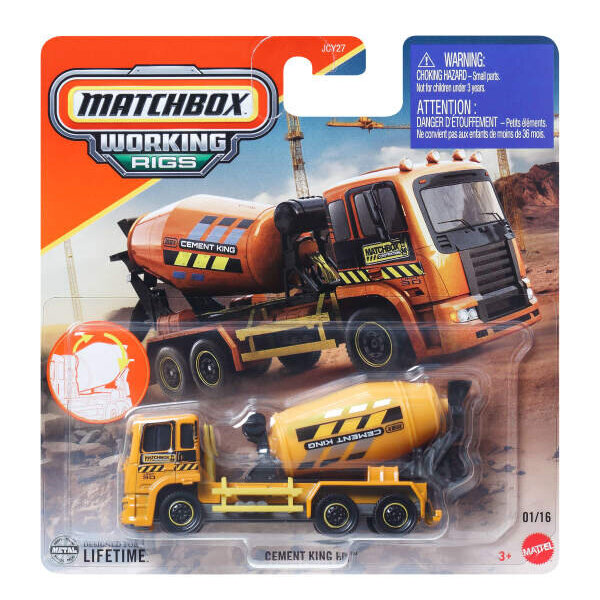 Matchbox Çalışma Donanımı Araçları Cement King Hd JBX69