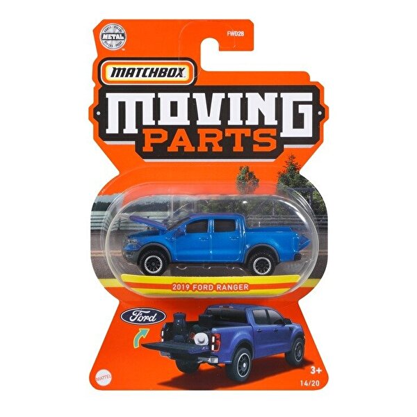 Matchbox 1:64 Arabalar 2019 Ford Ranger GWB54