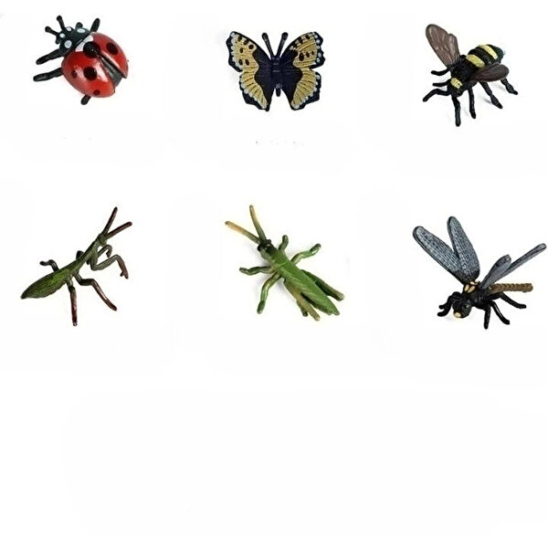6'lı Mini Böcekler Hayvan Seti 1