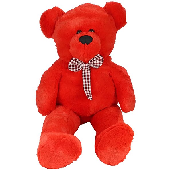 Büyük Kurdeleli Kırmızı Ayı 80 Cm