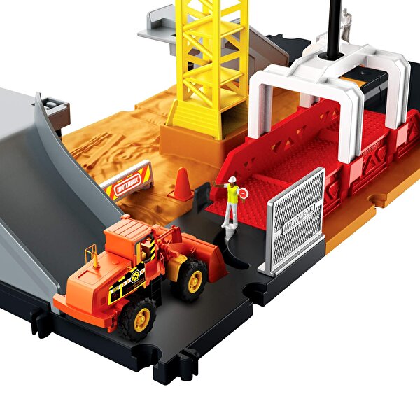 Matchbox Aksiyon Sürücüleri İnşaat Alanı Oyun Seti HDL33