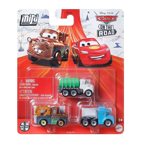 Cars Mini Karakter Arabalar Üçlü Paket HLL66