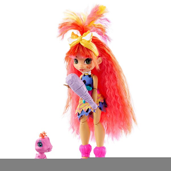 Cave Club Karakterleri Pembe Saçlı Emberley Bebek GNL83