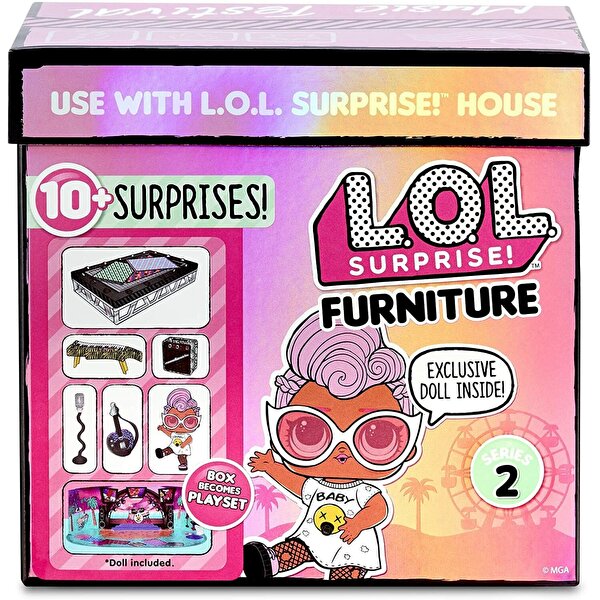 L.O.L. Bebek ve Mobilya Oyun Seti S2 Grunge Grrrl ve Music Festival