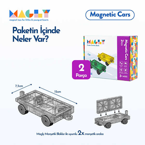 Magnetic Cars Manyetik Araç Oyun Seti