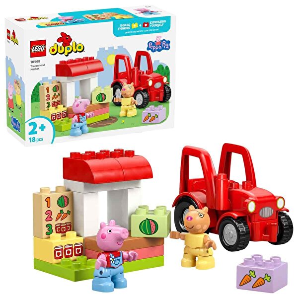 LEGO DUPLO Peppa Pig Traktör ve Pazar 10468