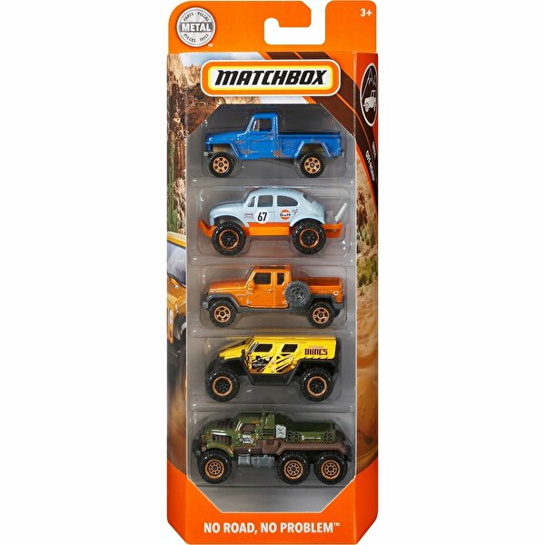 Matchbox Beşli Araba Seti No Road No Problem GBJ72