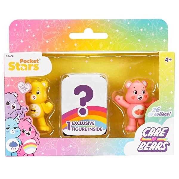 Care Bears 3’lü Mini Figür Seti Funshine Bear ve Love-A-Lot Bear