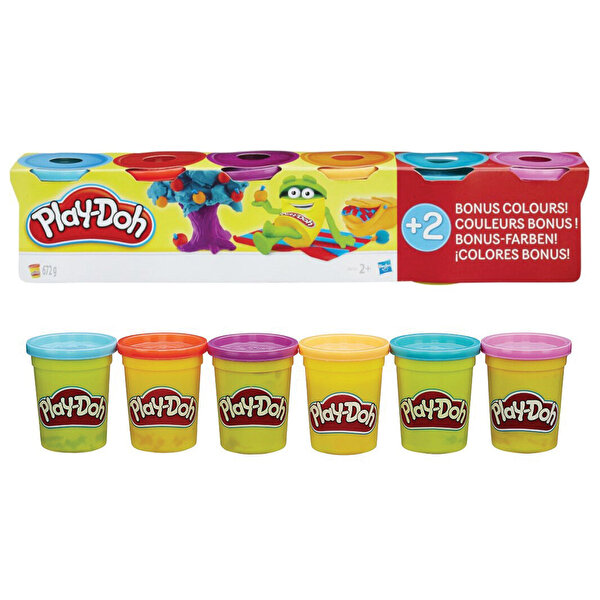 Play-Doh Parlak Renkler 4+2 Oyun Hamuru