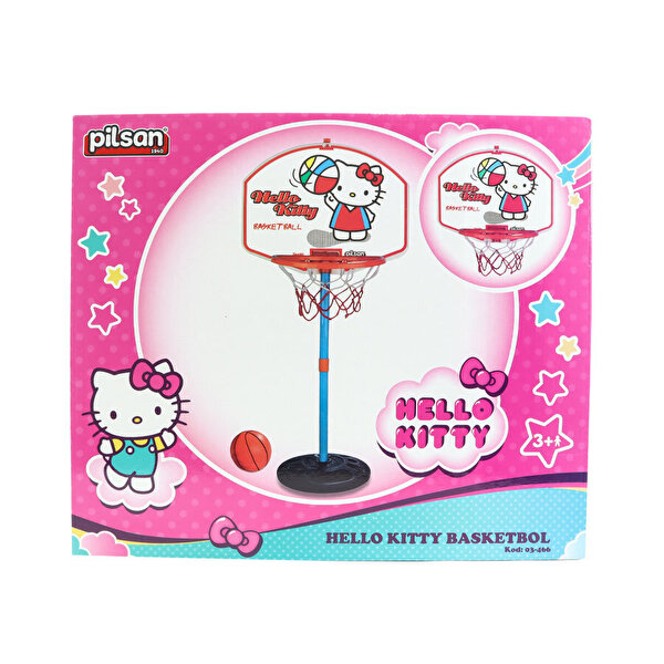 Hello Kitty Ayaklı Küçük Basketbol Potası