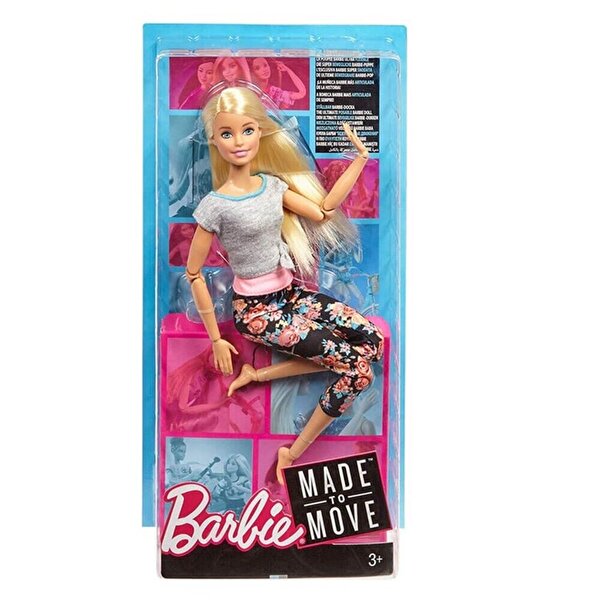 Barbie Sonsuz Hareket Bebeği Sarışın Desenli Taytlı